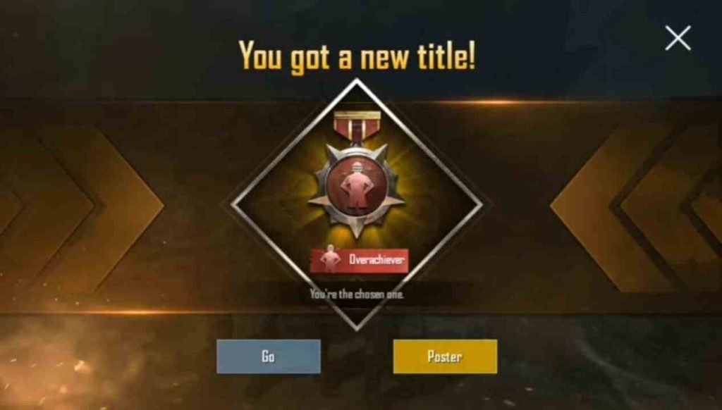 PUBG Mobile overachiever title